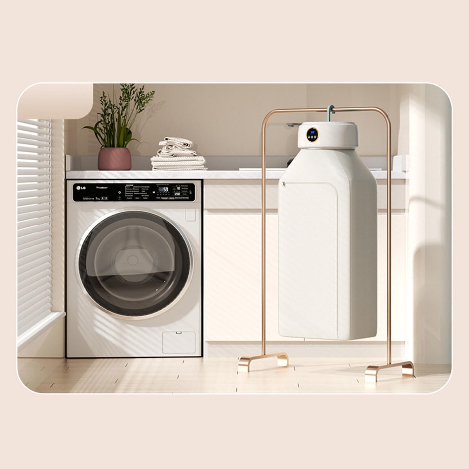 Sèche-linge électrique, portable Laundry Dryer, machine de séchage pliable, compact electric dryer portable foldable clothes dryer for home and travel 26,5 x 11 cm/10,43 x 4,33