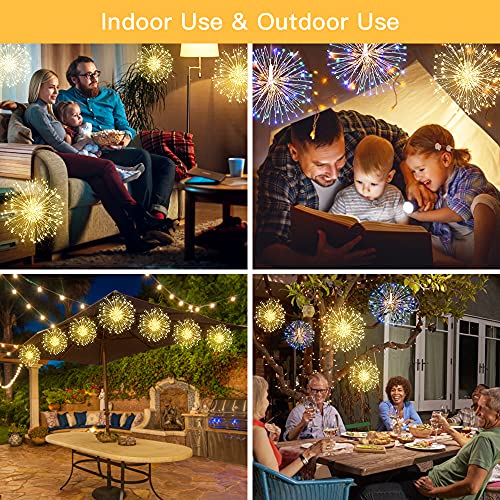 Fairy String Lights Christmas Lights,120 Led 8 Modes Dimmable String Fairy Lights With Remote Control,Waterproof Copper Wire Decorative Hanging Starburst Lights For Christmas Decoration (Multicolor) #TOP3