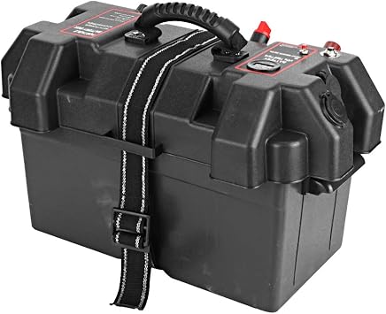 Battery Boxes Marine Box,Power Center,Electric Trolling Motors,Plastic Trolling Motor Power Center Station Battery Usb & 12V Port