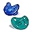 Chicco PhysioForma Silicone Orthodontic Pacifier, 16-24m | 100% Soft Silicone | Supports Breathing & Oral Development | Satin-Textured Nipple | Includes Sterilizing Case | BPA Free | Blue/Green, 2pk