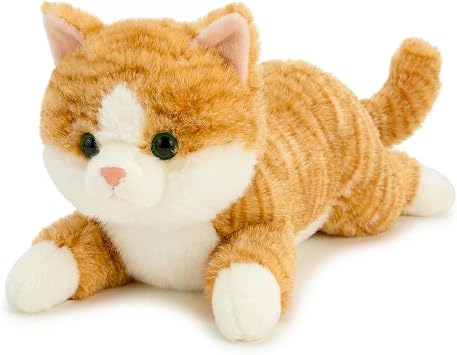 26.5 Inch 5 Lbs Weighted Cat Stuffed Animals, Large Realistic Cat Weighted Stuffed Animal, Sensory Comfort Plush Throw Pillow, Soft Kawaii Kitty Plush Toy Gift for Adults Youth