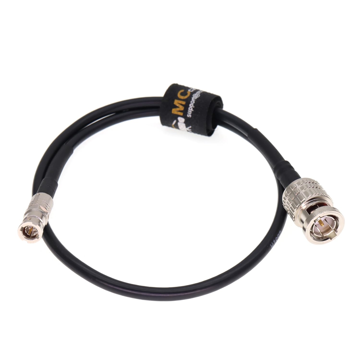 12G HD SDI Coaxial Cable - Micro-BNC Male to BNC Male, 75 Ohm, High-Density for Blackmagic Video Assist 12g sdi Cable (50cm≈20inch)