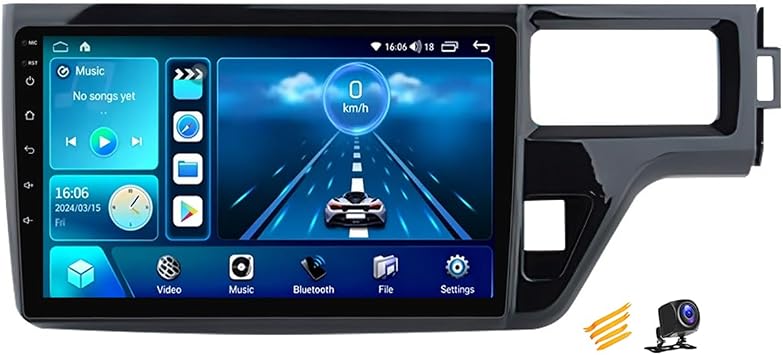 Car Stereo Double Din Android 14 Radio 9 Inch Touchscreen Compatible with Honda Stepwgn 5 20152019 Multimedia Player Support Navigation/Android Auto/Carplay/Steering Wheel Controls,NF2