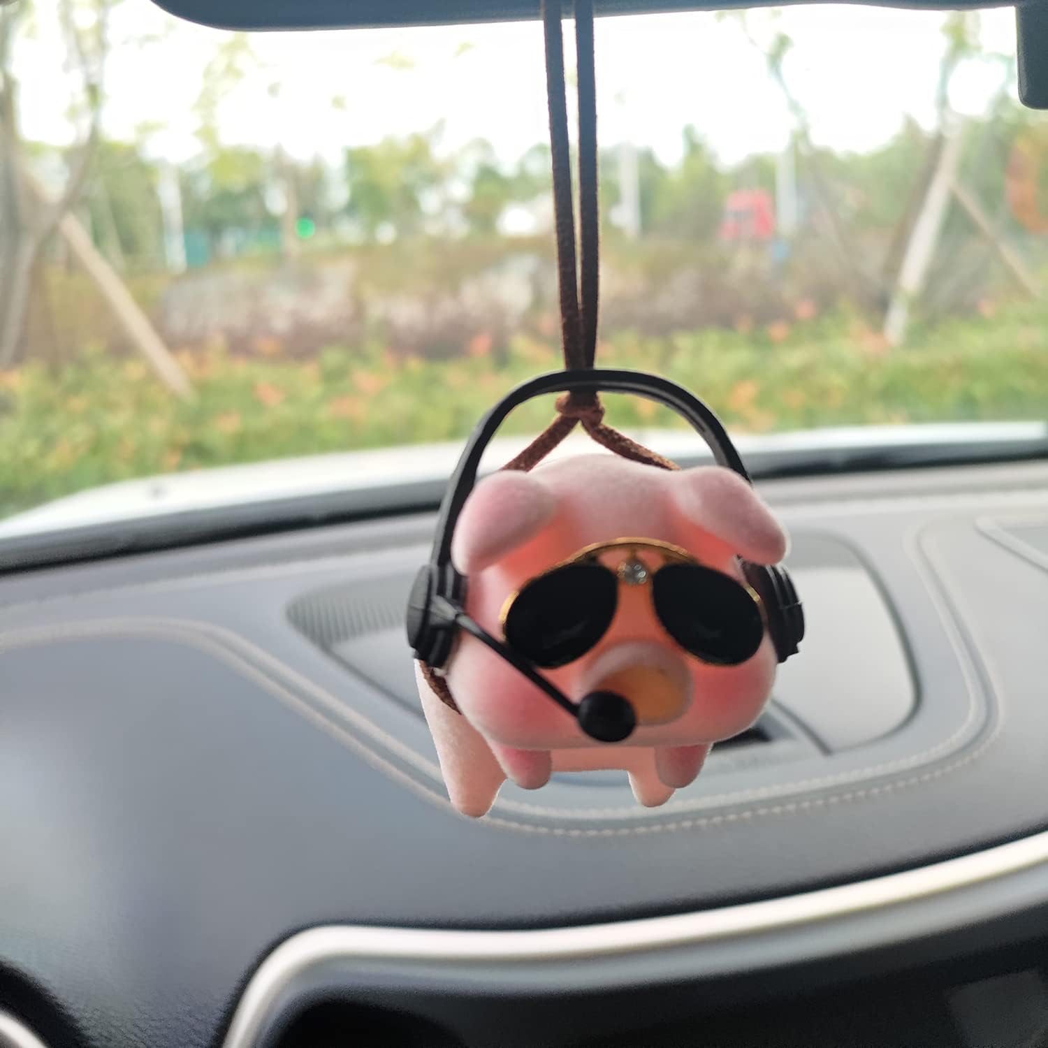 Car Rear View Mirror Pendant Lucky Piggy Hanging Ornament