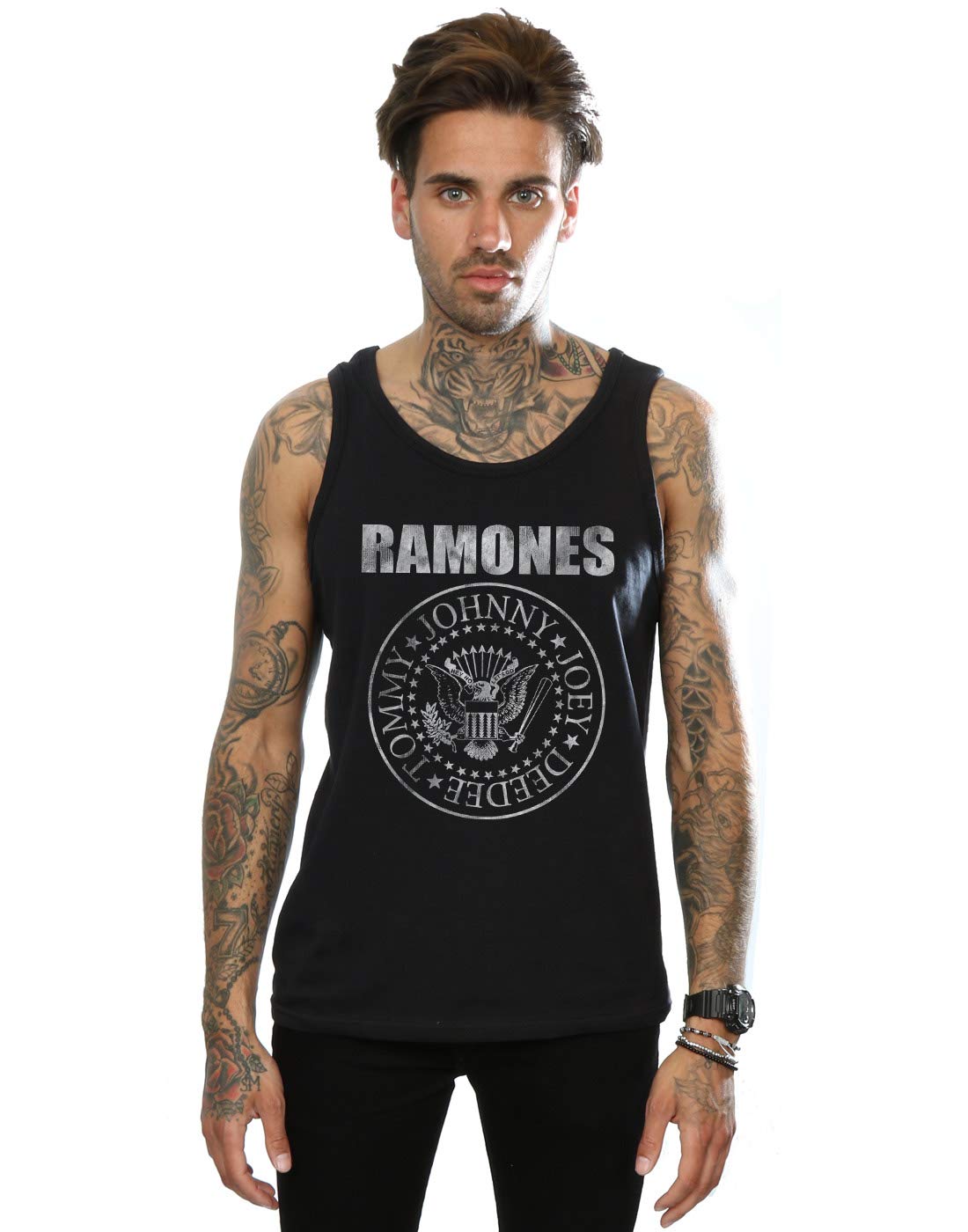 Absolute CultRamones Men's Distressed Seal Tank Top