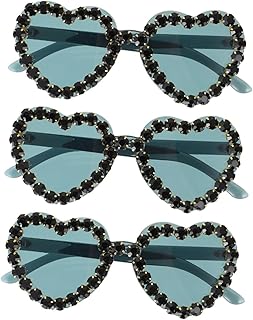 3 Peças Óculos De Sol Óculos De Sol Coração Óculos De Sol Sem Moldura Anti Óculos De Sol Semi Sem Aro Óculos De Sol Femininos Joias Óculos De Sol Masculinos Óculos De Sol Da Moda