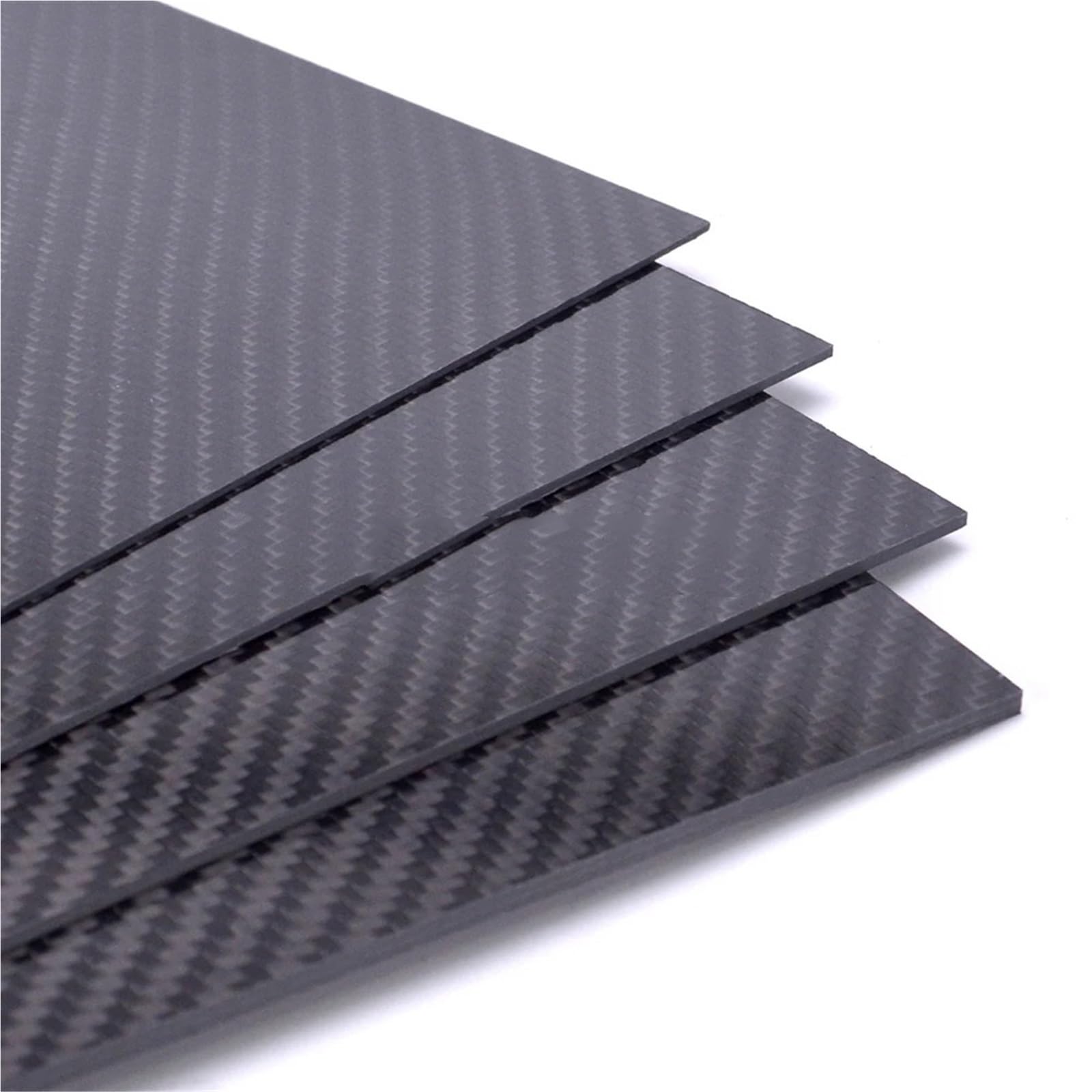 3K Carbon Fiber Plate 200x250mm Pure Carbon Board 0.5mm 1mm 2mm 3mm 4mm 5mm Thickness Carbon Fiber Material for RC UAV/Toys 3k Carbon Fiber(200x250x2.0mm Glossy)