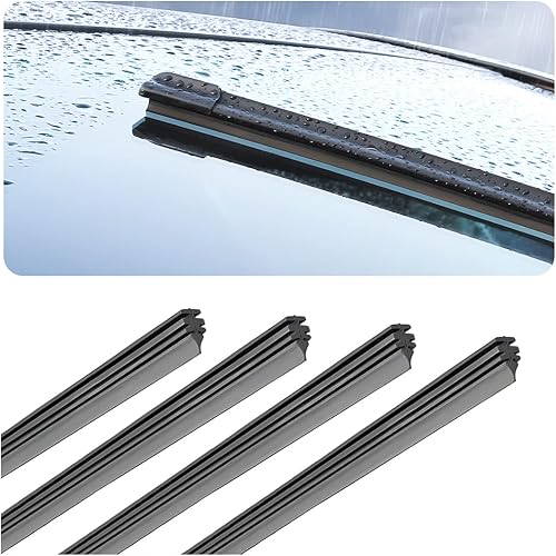 Tiras de limpiaparabrisas de automóvil, repuestos de goma ajustables para limpiaparabrisas de automóvil, sin marco, 32 pulgadas, sin hueso,