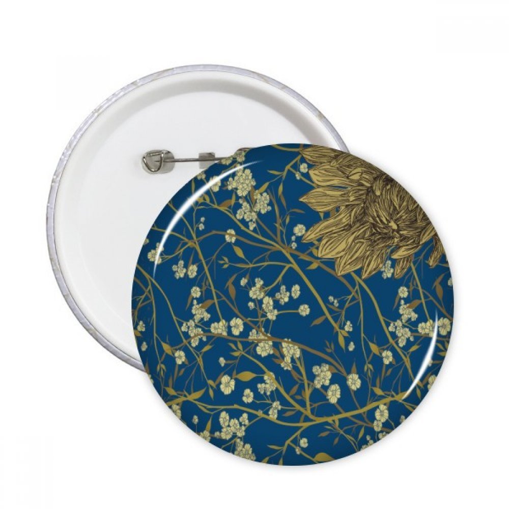 Pins chrysanthème peinte à la main XXL pour customisation durable - 3