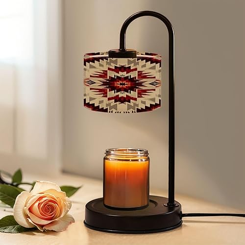 Miniatura 10 de Lámpara calentadora de velas con temporizador y atenuador, rejilla retro de los años 70, calentador de cera derretida con 4 bombillas, regalos de