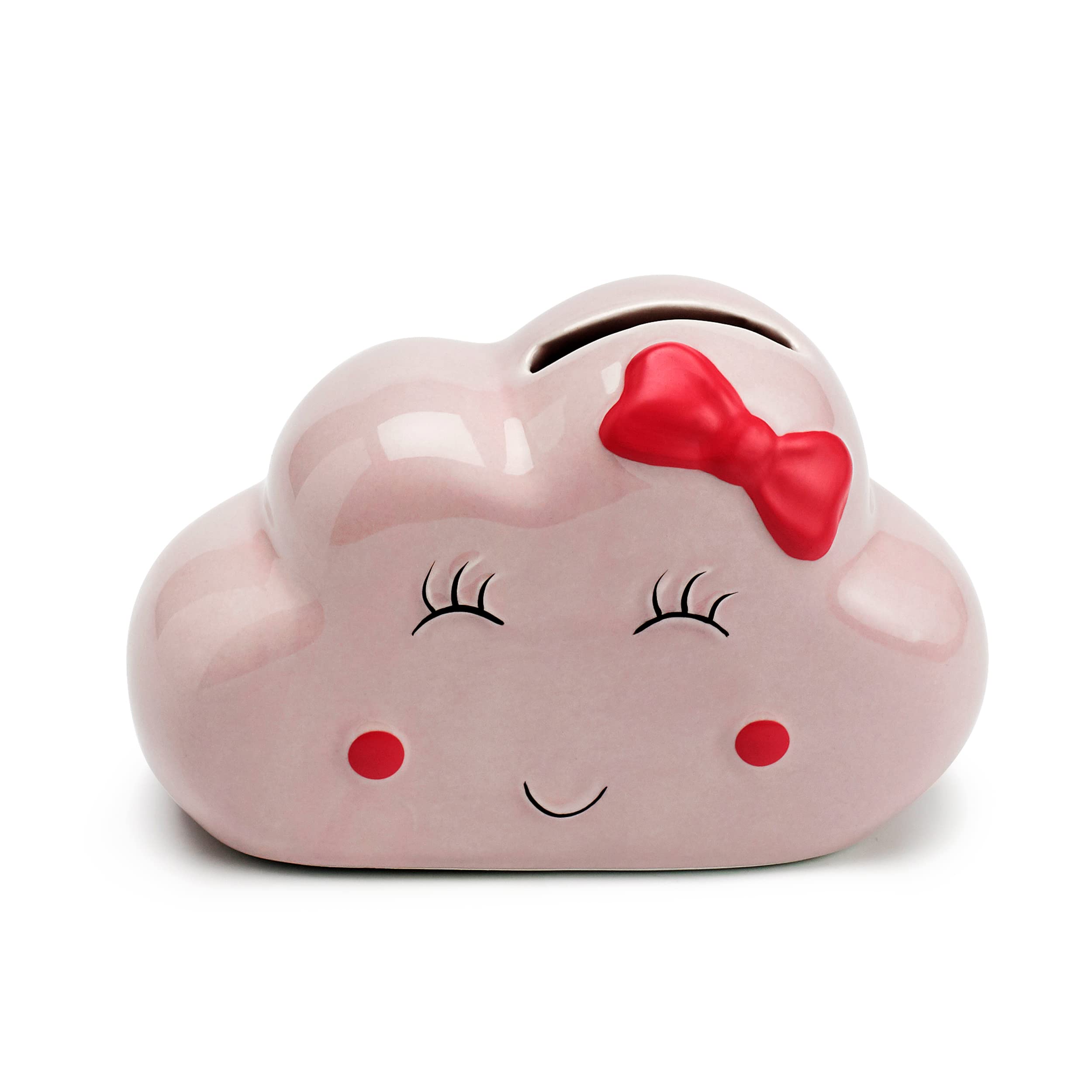 Mousehouse Gifts - Pink Cloud Piggy Bank, Money Box for Children of All Ages