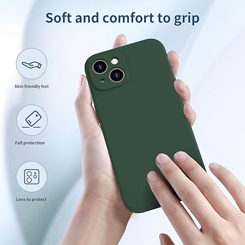 Miniatura 2 de FUNMIKO Funda diseñada para iPhone 13 con protector de pantalla, protección completa con cubierta mejorada para el lente de la cámara, funda