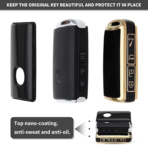 Miniatura 4 de Funda especial de TPU para llave de muñeca, antihuellas, compatible con Mazda 3 2019-2025, Mazda 3 Hatchback, Mazda CX-5, CX-30, CX-9 2020-2024