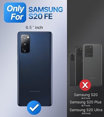 Miniatura 2 de Silverback Funda transparente para Samsung Galaxy S20 FE 5G con soporte de anillo, a prueba de golpes, delgada, ligera, funda protectora para Galaxy