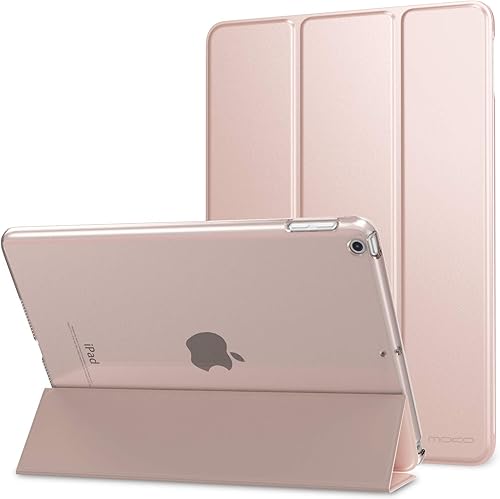 MoKo Case Fit 20182017 iPad 9.7 65 generación, delgada, ligera, con protector trasero translúcido esmerilado para iPad de 9.7 pulgadas 20182017,