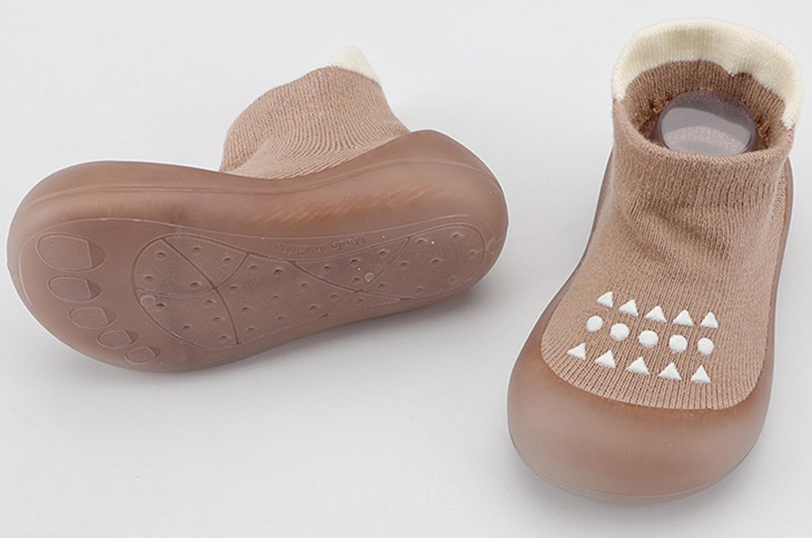 Zapatos Calcetines Bebé Niños Niñas Primeros Pasos Zapatos Bebé Calcetines Antideslizantes con Suela de Goma,6-24 Meses — view 4