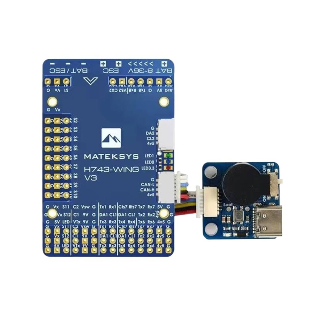 Kontroler lotu H743-WING V3 3-8S STM32H743VIT6 z OSD Baro kompatybilny z dronem wieloobrotowym o stałym skrzydle