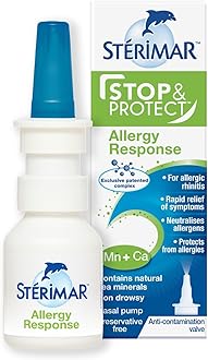 – Sterimar Stop Protect Allergy Response, Nasal Spray, Fast-Acting Moderately Hypertonic, 100% Natural Sea Water, Free from Steroids, Drugs & Preservatives, For Adults & Children 3+, 20 ml