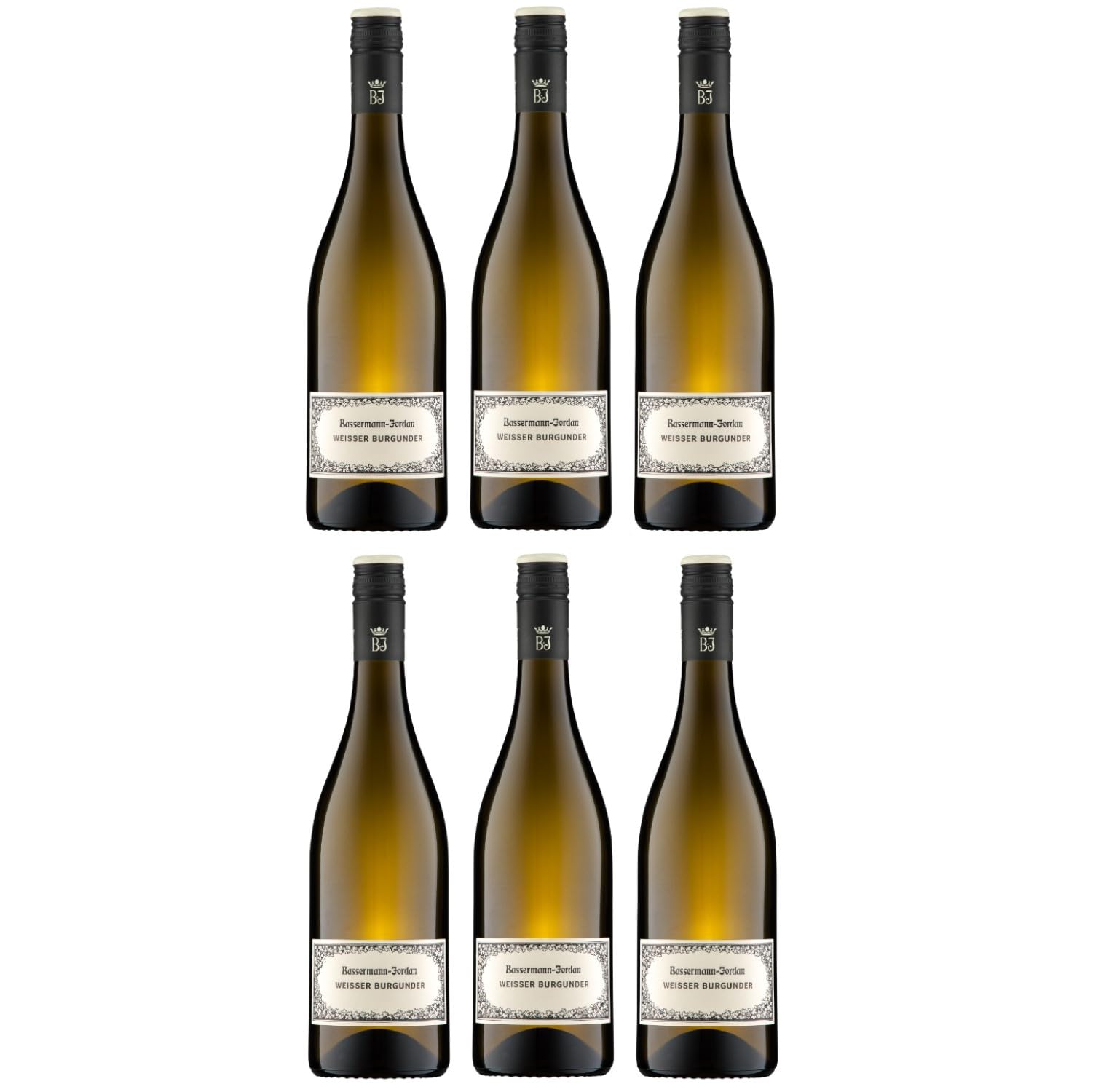 Bassermann-Jordan Weisser Burgunder Weisswein Wein Trocken Pfalz Deutschland Inkl. FeinWert E-Book (6 x 0,75l)