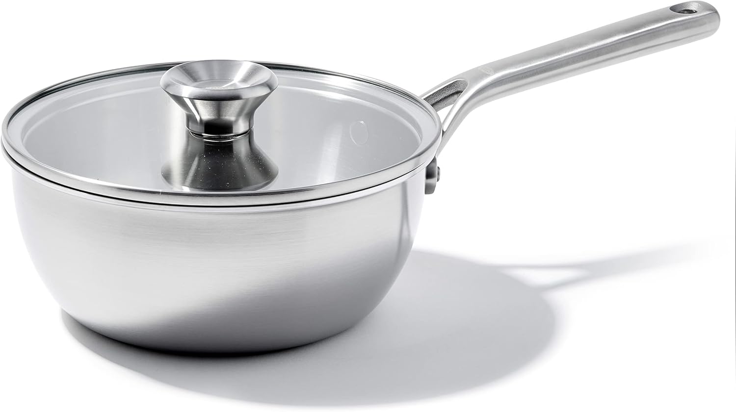 OXO Mira TriPly Stainless Steel, 3.57QT Covered Chef's Pan with Lid