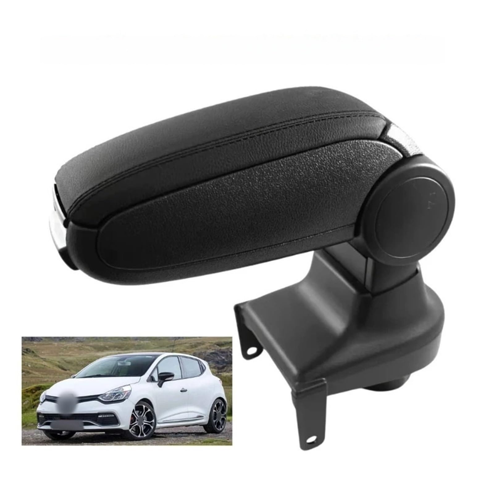 Couverture d'accoudoir de voiture Pour Renault Pour Clio Pour Mk4 IV 14-18 Accoudoir Console Centrale Boîte De Rangement En Cuir Original LHD