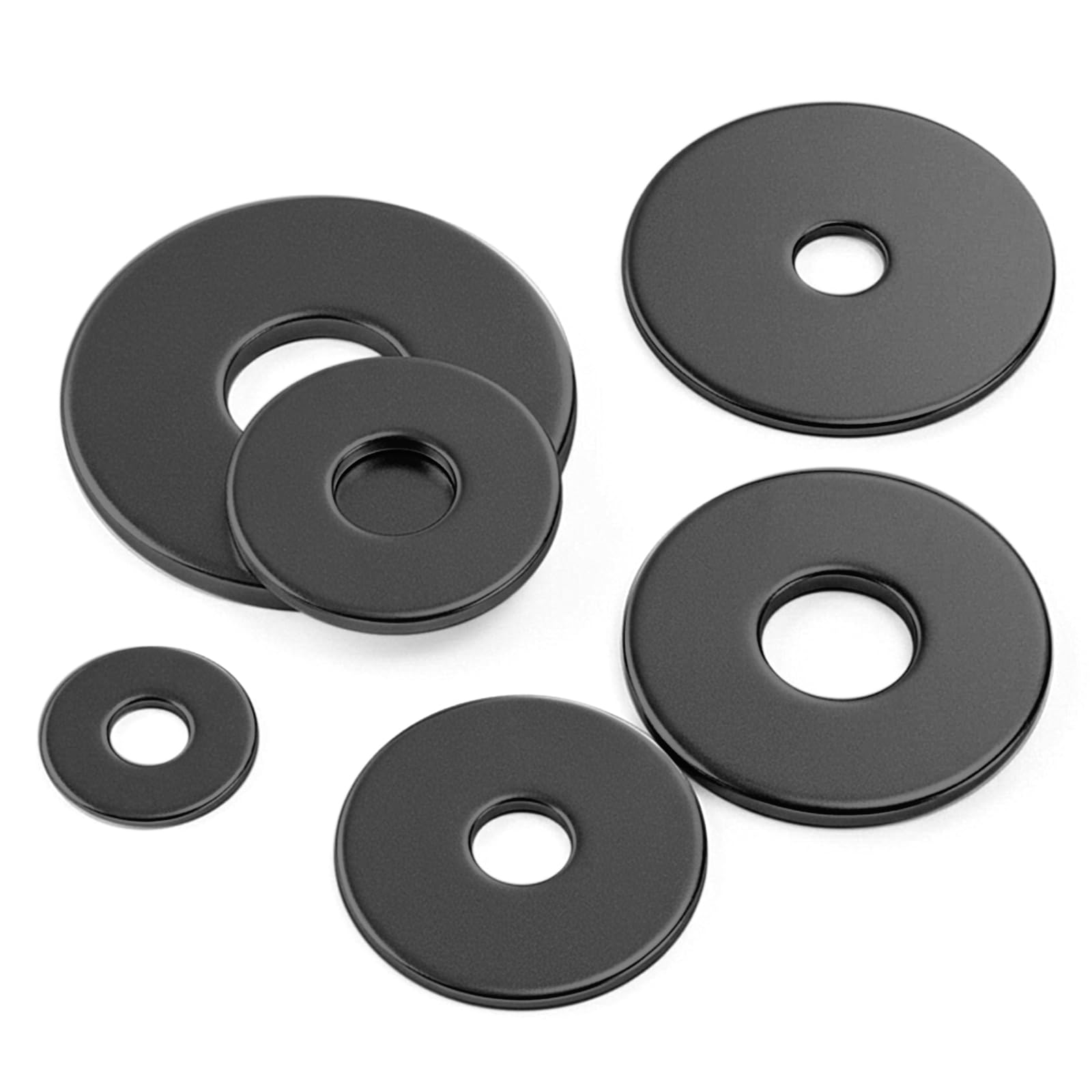 Stainless Flat Washers - 50 Pack, 1/4 Inch -3