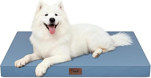 Miniatura 114 de Cama Ortopédica para Perros de Exterior para Perros Medianos y Gatos, Tapete Plano Impermeable para Mascotas con Espuma de Caja de Huevos y Funda