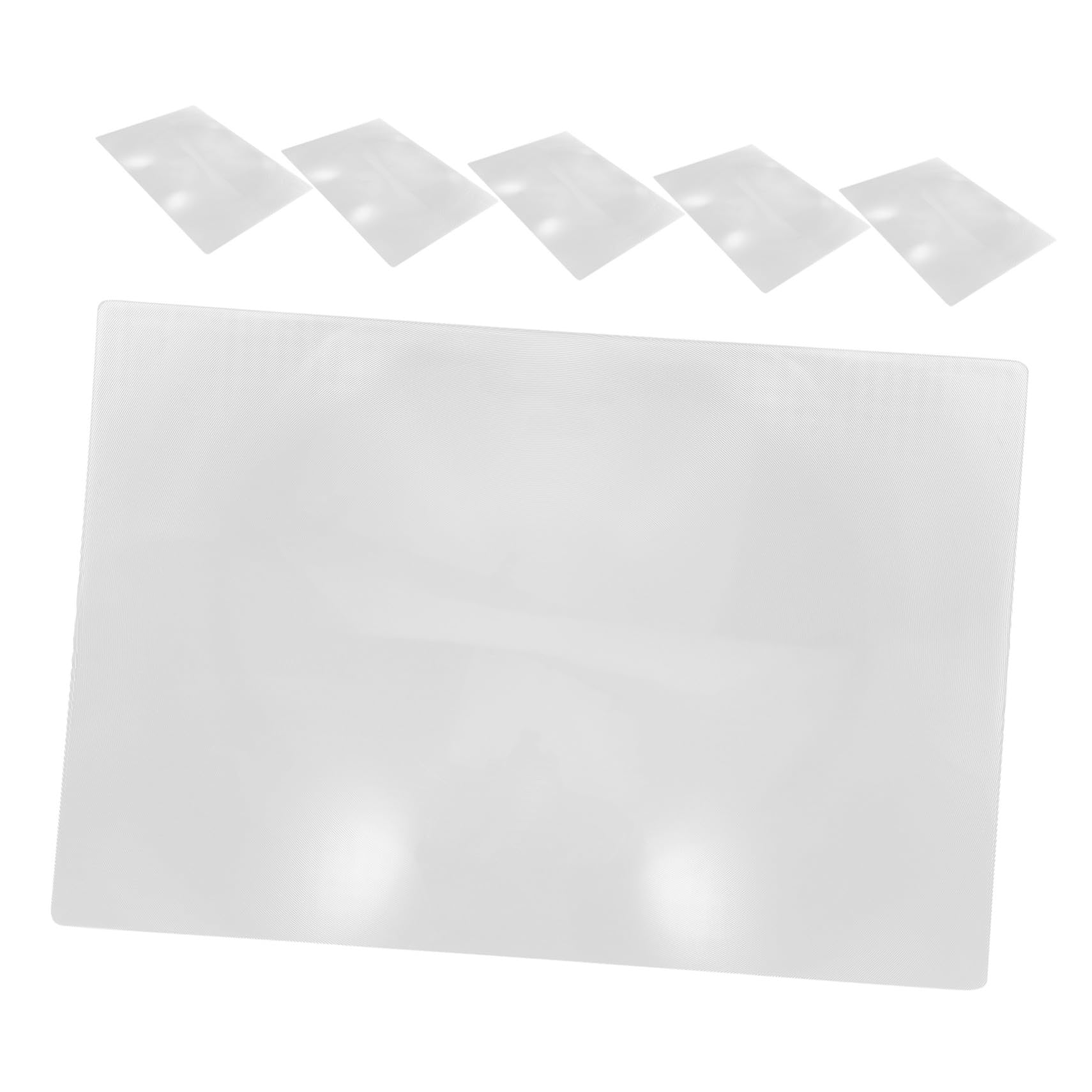 Mipcase 6pezzi Lente d Ingrandimento per Lettura Righello Portatile Ausilio per Foglio di Ingrandimento per Pagine Lente per Pagine Leggero e Pratico