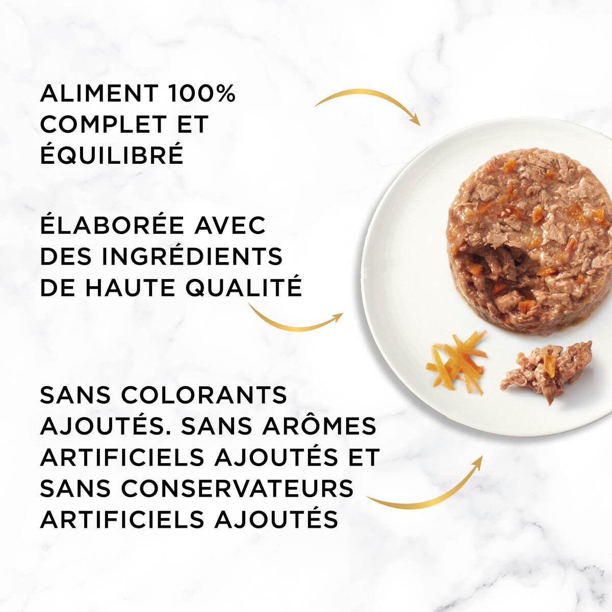 GOURMET | Gold | Double Délice | Chat Adulte | Filettines en Sauce | Bœuf et Poulet, Lapin et Foie, Poisson de l'Océan Sauce aux Epinards, Canard et Dinde | Boîtes | Lot de 8 (12 x 85 g)