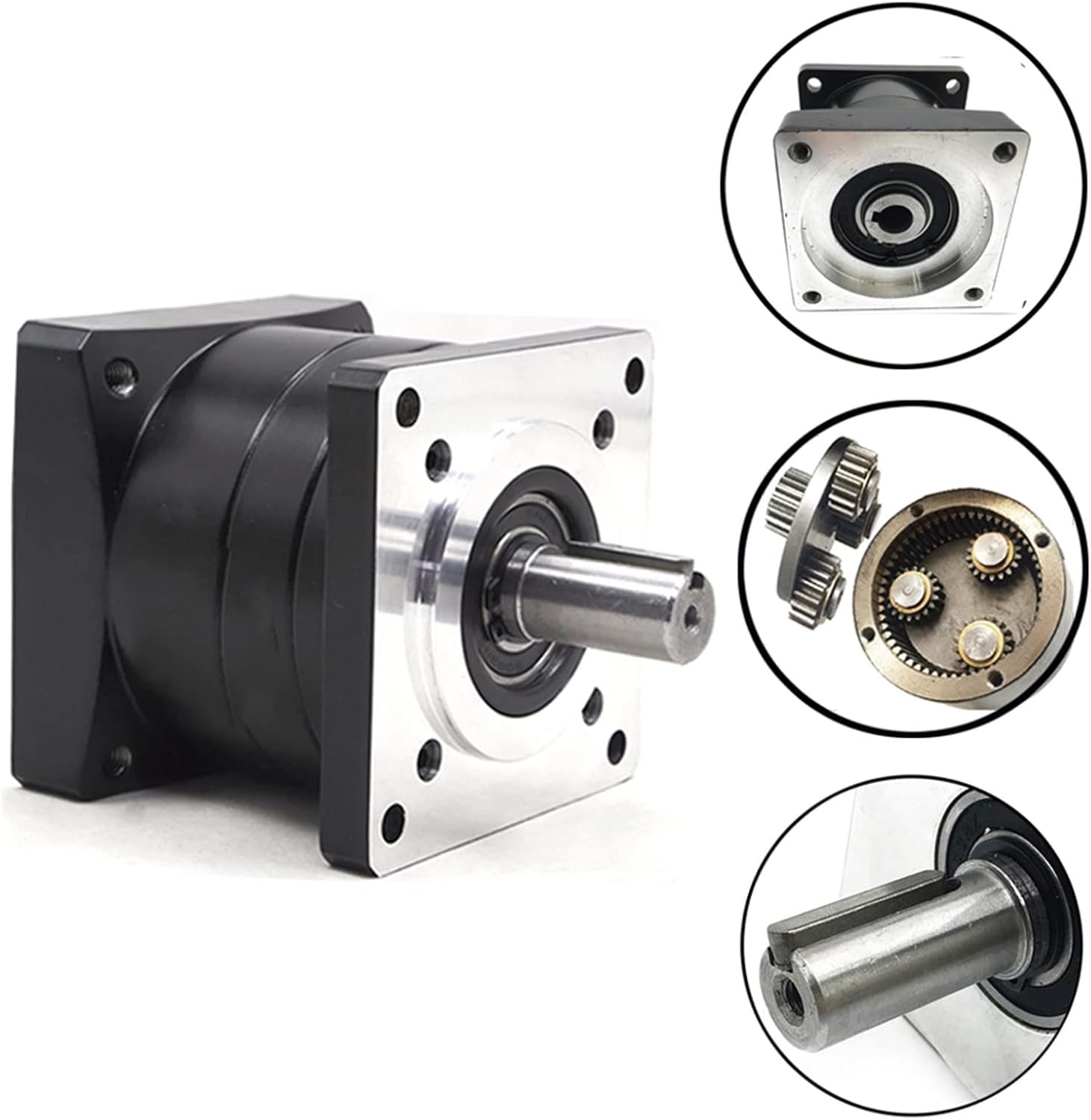 Speed Box Nema34 Planetary Gearbox Reducer, Ratio 3,5,8,10,16,36~216 86mm Nema 34 Stepper Motor Speed Reducer, Planetary Gear Stepper Motor Reducer Gearhead (Size : 100, Color : 16mm Output)