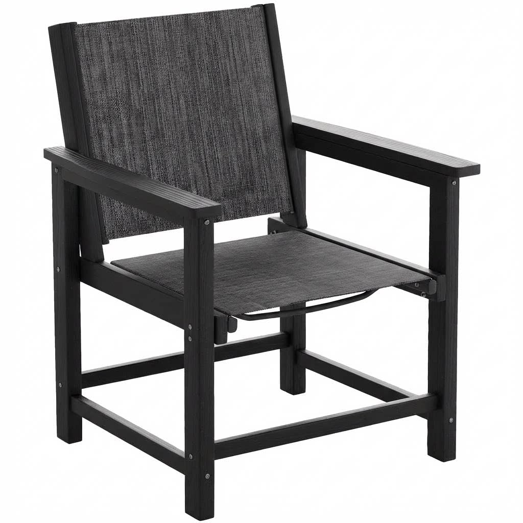 UDPATIO HDPE Outdoor Dining Chair Set Patio Furniture Heavy Duty