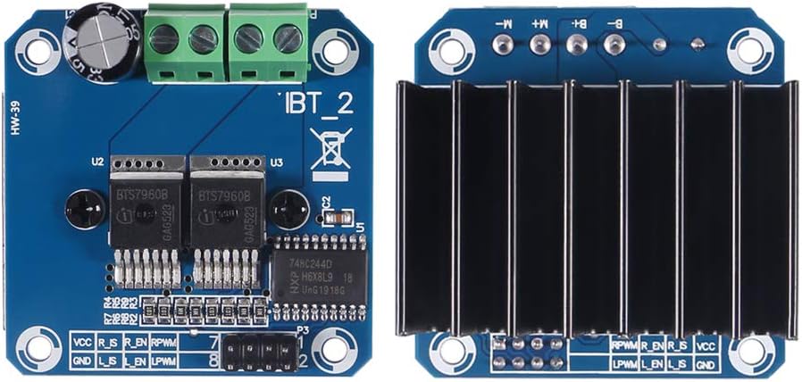 AITRIP 4 PCS BTS7960 43A High Power Motor Driver Module/Smart Car Driver Module for Arduino Current Limit (4PACK)