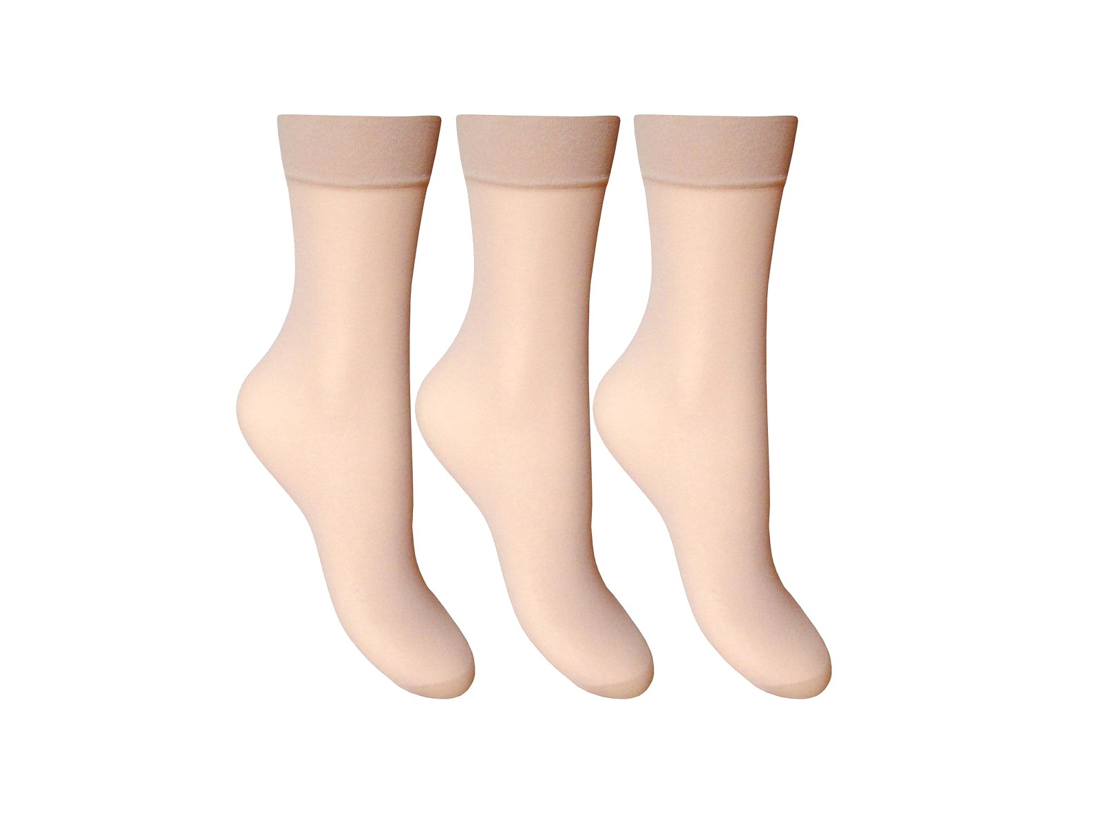 Joanna Grey Bamboo Joanna Gray Comfort Top 15 Denier Anklet Socks (3 Pair Pack) (Bamboo)