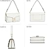 Travistar Small Crossbody Bags for Women - Leather Cross Body Bag Trendy Cross Body Purse Black Shoulder Bag Elegant Satchel Handbags Designer Evening Bag Clutch Purses with 2 straps