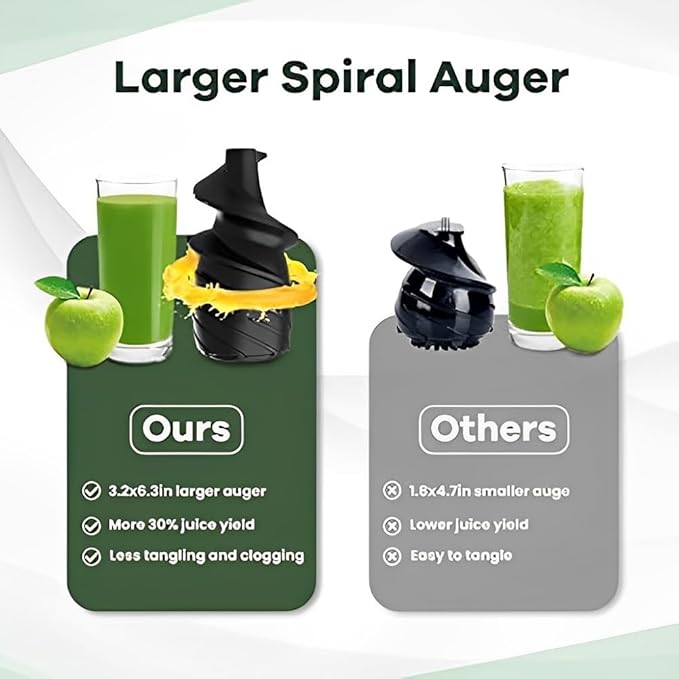 Extractor de Jugos Prensado Frío 150W Boca Ancha 8.9 cm miniatura 7