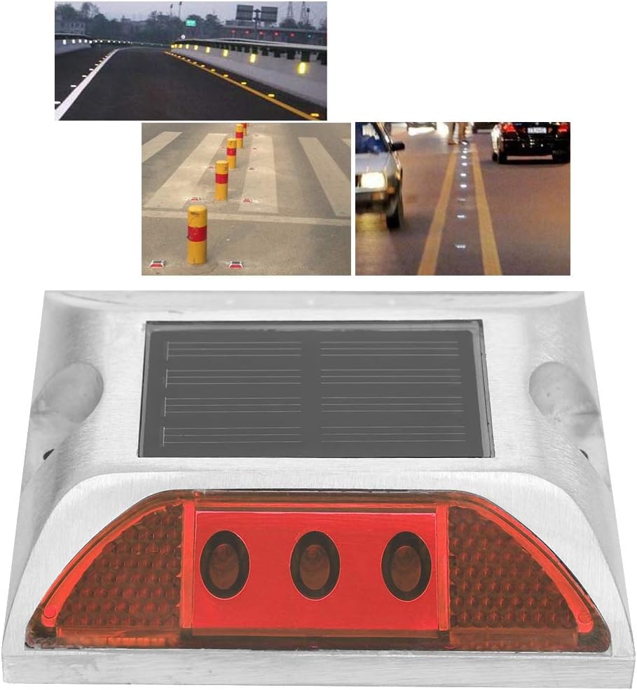 Yctze LED Solar Power Ground Marker Lights for Outdoor Driveway, Road, Highway Spike Lamp - Ideal for Indoor Lighting (#12)