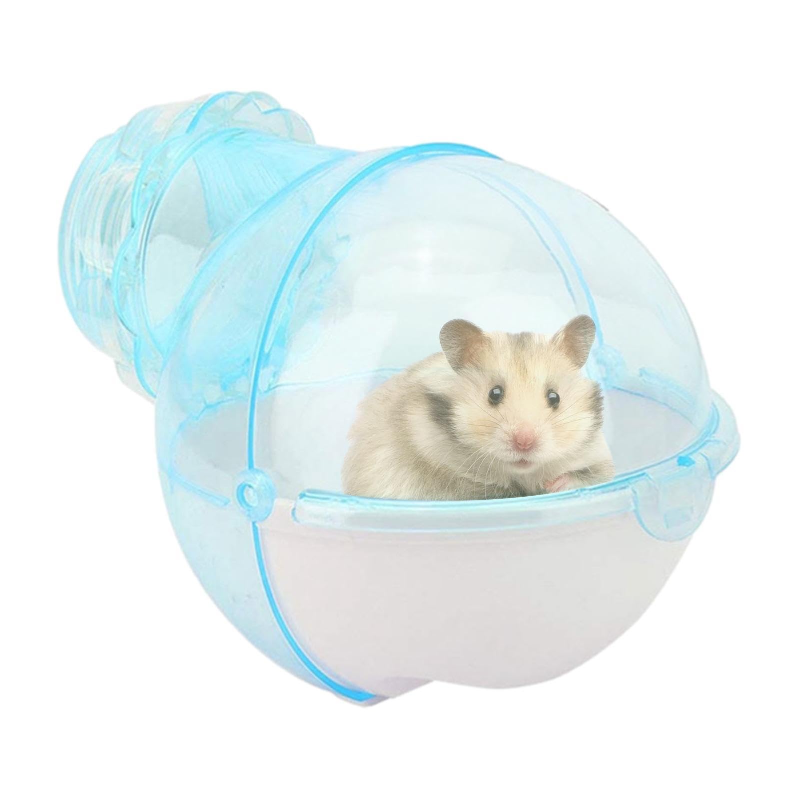 Baok Blue Hamster Toilet Box, Removable Bathing Bowl, Dust Bath, Hamster Bathing Bowl, Transparent Hamster Toilet, Sand Bath Container For Gerbil Syrian