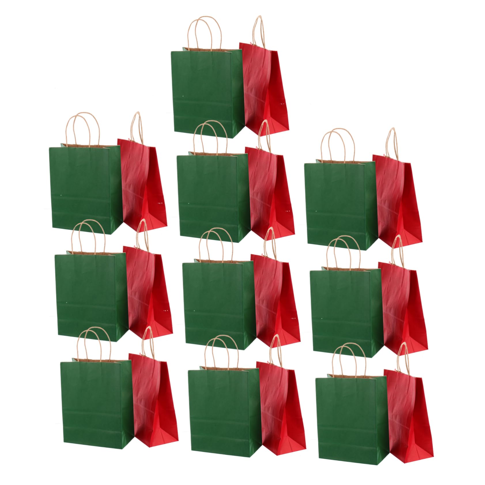minkissy 24stücke Quadratische Papier-geschenktüten Weihnachtspapiertüten aus Kraftpapier als Süßigkeitentüte oder Partytüte