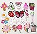 Libiline 30pcs Random Assorted Styles Embroidered Patch Sew On/Iron On Patch Applique Clothes Dress Plant Hat Jeans Sewing Flowers Applique DIY Accessory (Assorted-Style 3) (Mix, Mix)