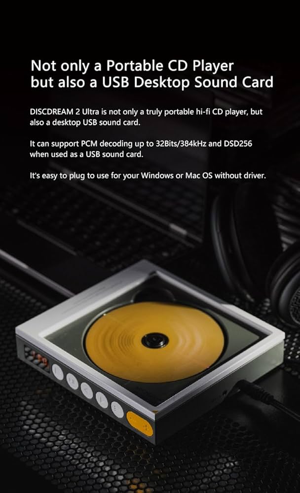 MOONDROP DISCREAM 2 ULTRA 新品 Amazon.com: MOONDROP DISCDREAM 2 Ultra Portable CD Player