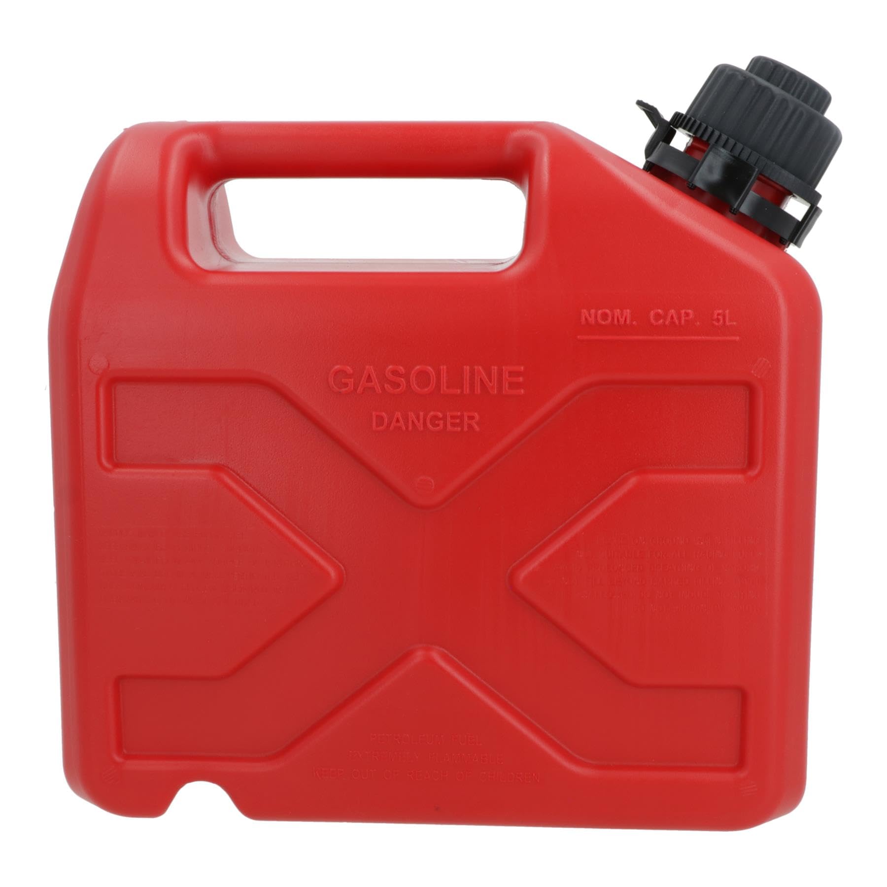Jerrican en plastique 5 l avec bec verseur automatique pour essence et diesel, fabriqué en Italie