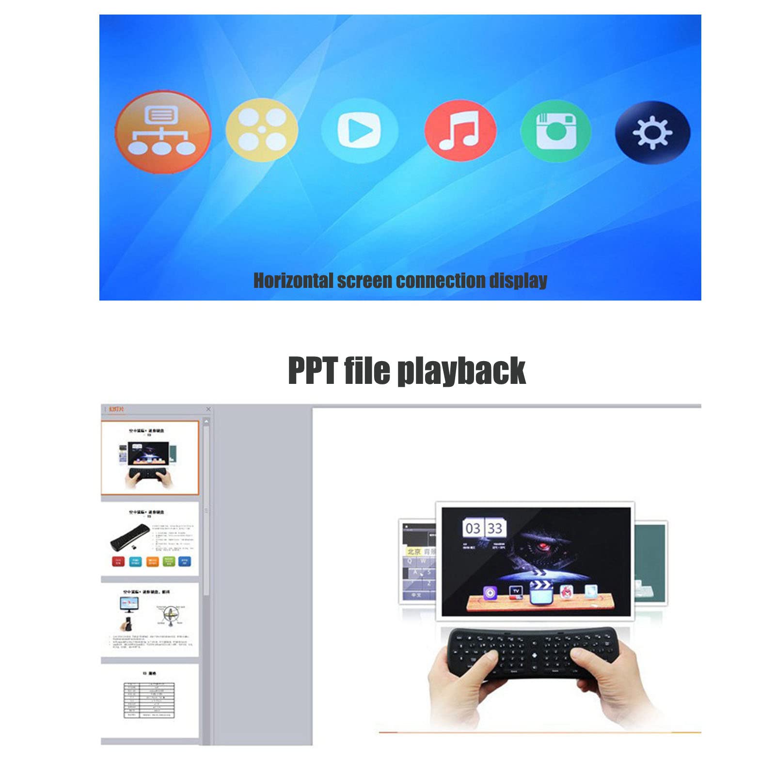 Lecteur Vidéo 100-240V, Lecteur Vidéo D'Interface Multimédia HD 4 Voies, Prise en Charge de L'Interface Multimédia HD Vers DVI Ou Vers Vga et Lecteur Multimédia de Carte Mémoire de Disque U (UE)