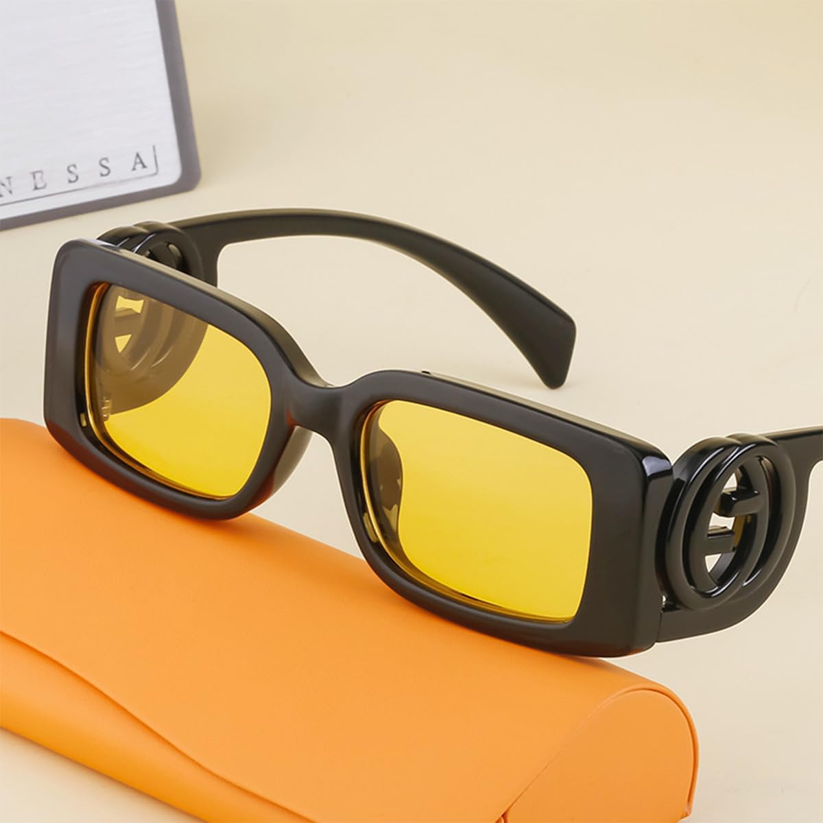 Square Sports Sunglasses with Small Frame, UV and Glare Protection - Perfect for Parties, Photos, Running, and Driving - Image 5