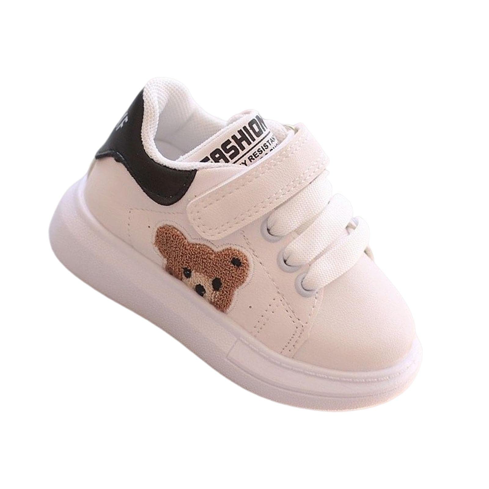 Nonslip Infant Sneakers Crib Trainers Hook and Loop Waterproof for Toddlers Black 13.5cm-image-27