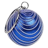 Santimon Abend Handtaschen Damen Clutch Abendtasche Handtasche Unterarmtasche Hochzeit Party Tasche Luxus Blau