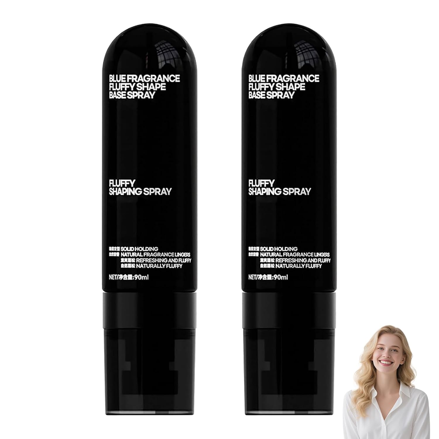 Housewor Peach Volumizing Setting Spray, Fluffy Hair Shaping Spray for Lightweight, Bouncy Hair and Long-Lasting Hold, Bouncy Hair & Long-Lasting Hold, Natural Lift (2pcs)