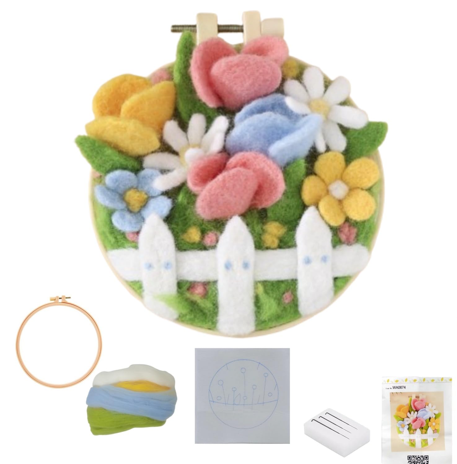 Needle Felt Starter Set,Felting Kits for Beginners Needle Felting Kit