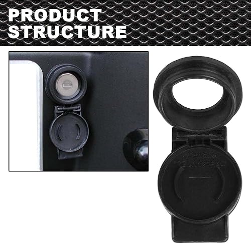 Miniatura 8 de Cubierta de bloqueo de rueda de repuesto para parachoques trasero compatible con Ford F150 2004-2014 4L3Z-15402A36-AA