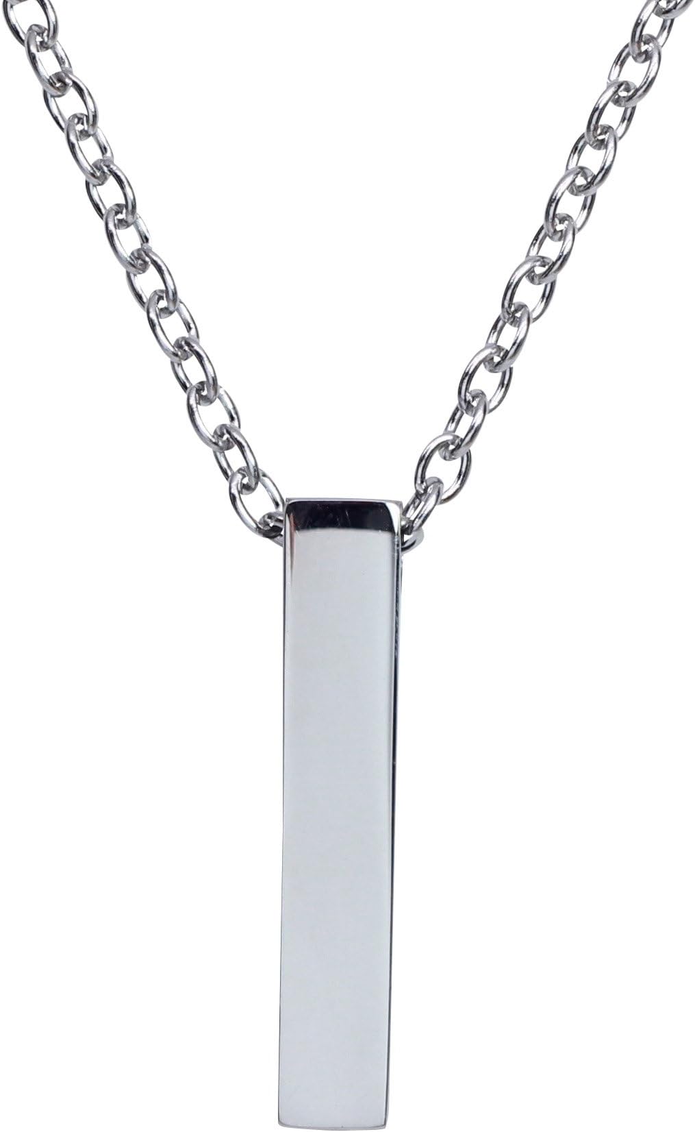 Single Cube Pendant Necklace Cremation Urn Jewelry Ashes