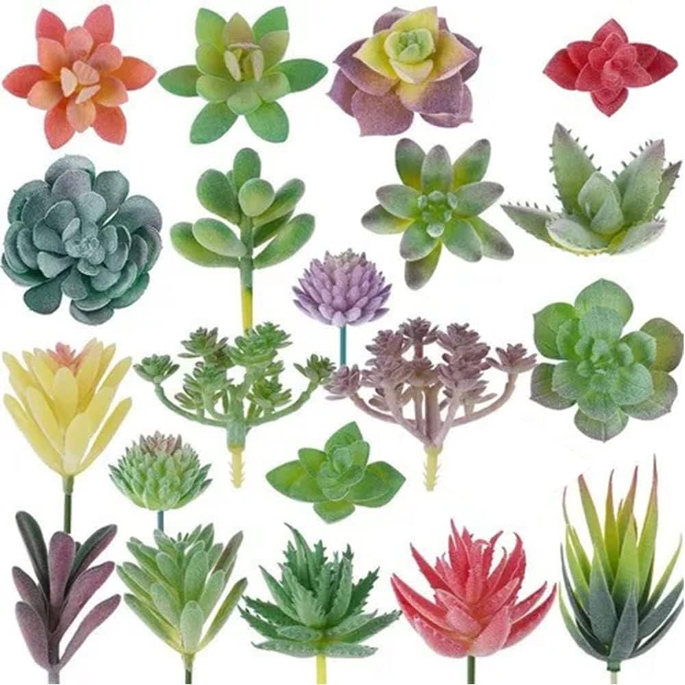 Artificial Succulent, 20PCS Fake Succulents Plants Unpotted, Artificial
